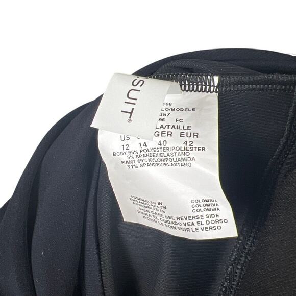 MagicSuit Swim NWT Black Size 12 Bianca One Piece Suit Halter Romper Swimsuit - Picture 6 of 8